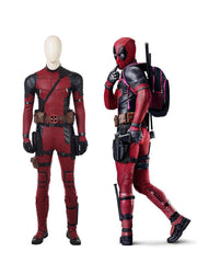Deadpool Red Deadpool Cosplay Costume Suit Jumpsuit Accessories Halloween Gift 07FC0E-D4 - KOEEK