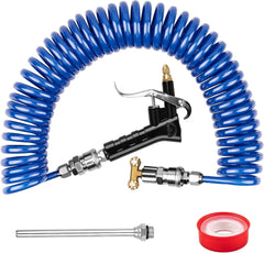 new Blue Heavy Duty Truck Air Duster Blow Gun Cleaning with 23FT Meter Long Coil... 07FC0E-D4 - KOEEK
