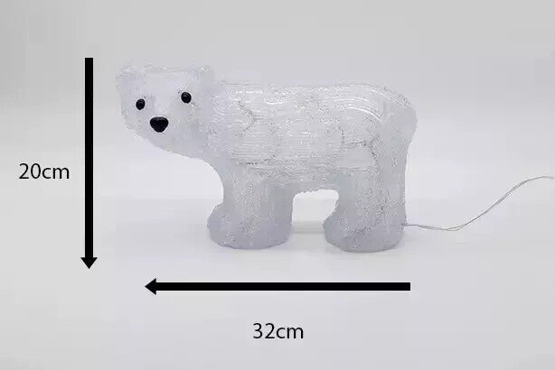 Christmas Acrylic Outdoor Decoration LED Light Up Festive Indoor Ornament Xmas 07FC0E-D4 - KOEEK