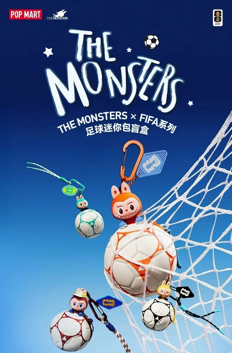 Authentic THE MONSTERS × FIFA Series Football-Shaped Mini Bag Pendant Blind Box 07FC0E-D4 - KOEEK