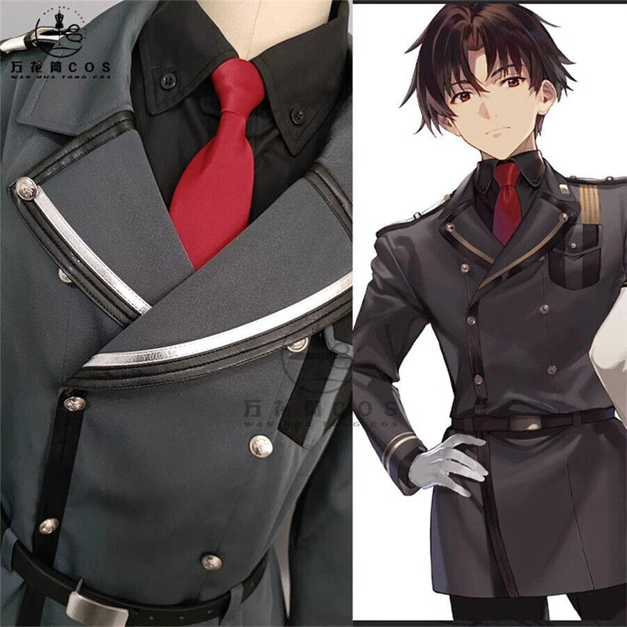86- Eighty Six Shinel Nozen Cosplay Costume Jacket Uniform Shirt Belt Gloves Set 07FC0E-D4 - KOEEK