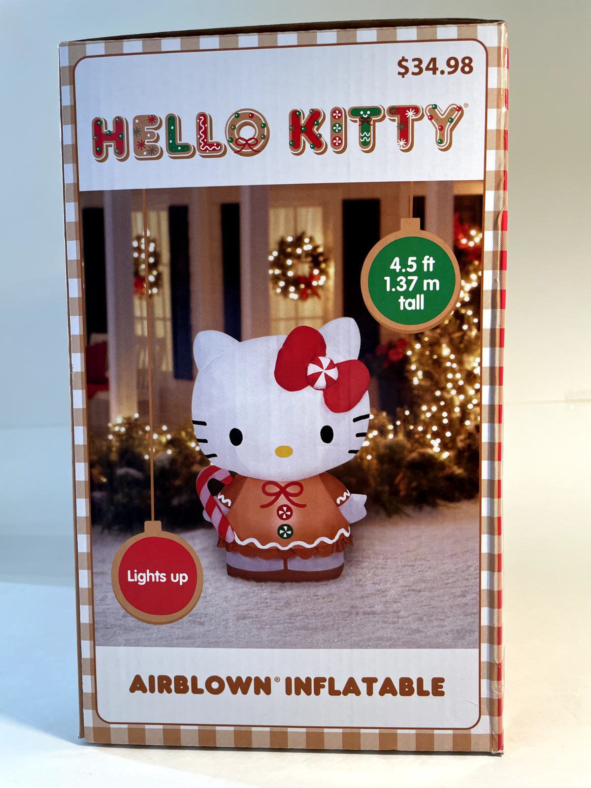 Gemmy  4.5’ Lighted Gingerbread Hello Kitty Christmas Inflatable * ! GEMMY - KOEEK