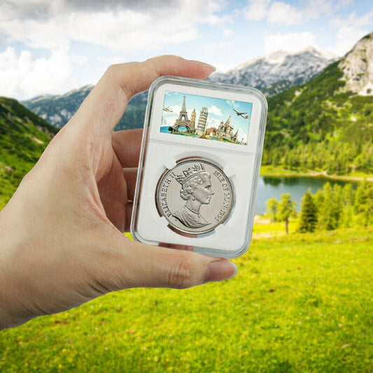 10 PCS Coin Slab Display Holder Storage 39mm for Silver Dollar/Silver Eagle