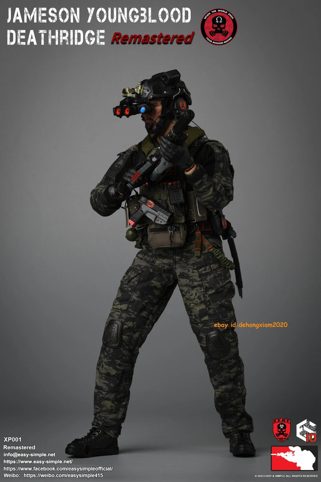 1:6 Scale Easy & Simple ZERT Jameson Deathridge Remastered 12" Action Figure Toy EASY_&_SIMPLE - KOEEK