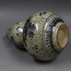 Blue and White Folded Branches Flowers Fruits Gourd Vase Hand-Painted Porcelain 07FC0E-D4 - KOEEK
