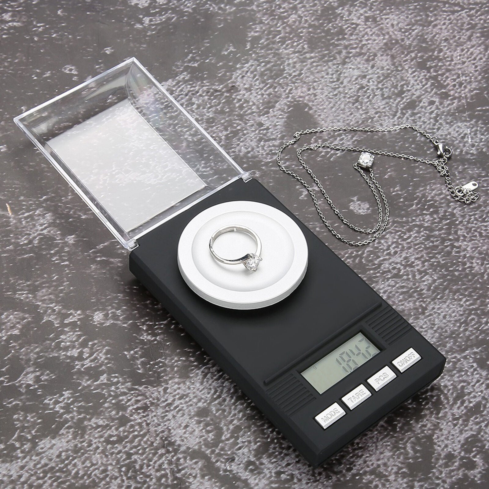 new Mini Portable High Accuracy 0.001g Pocket Jewelry Scale With LED Digital HGF koeek - KOEEK