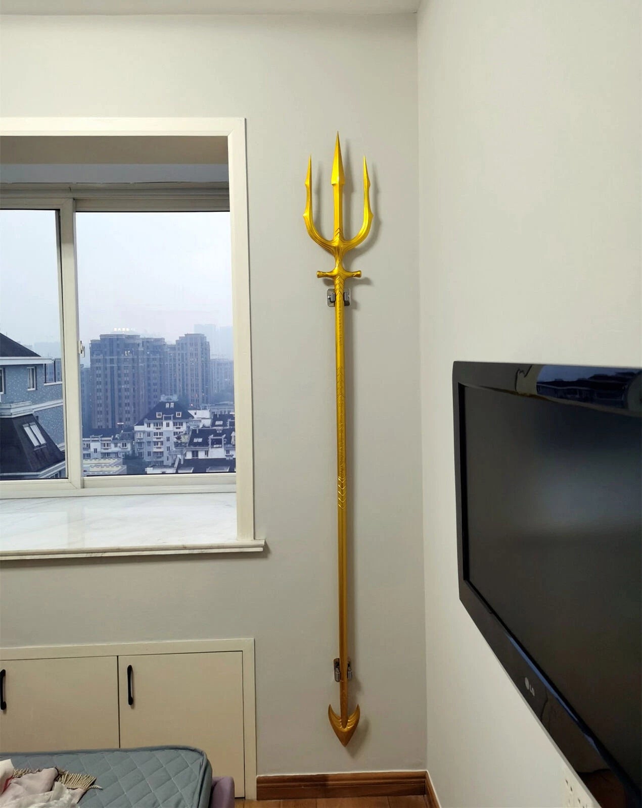 Aquaman Trident 1:1 Alloy Weapon Cosplay Prop Model Replica Collection Gift 83" 07FC0E-D4 - KOEEK