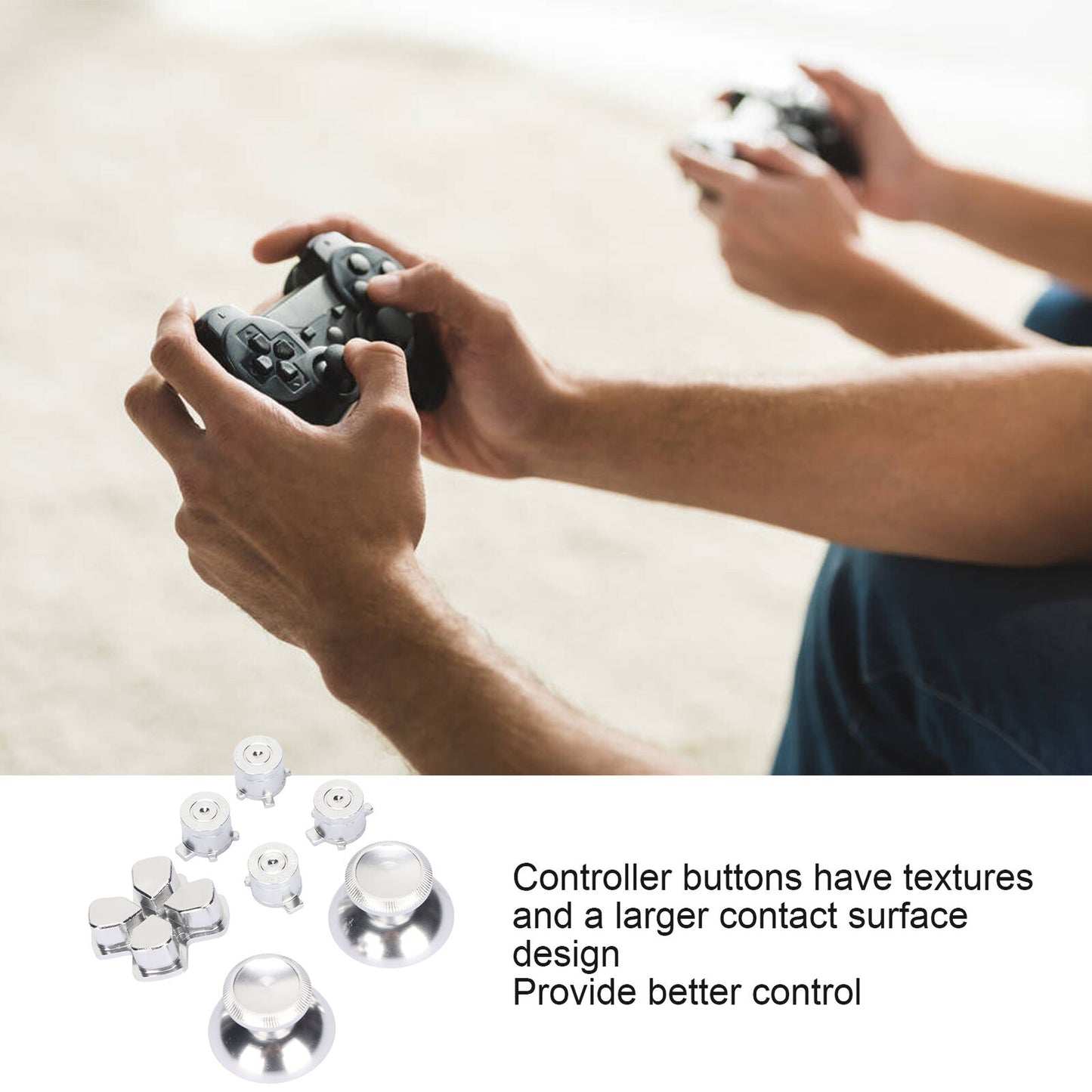 new Controller Button Joystick Key Sturdy Controller Metal Buttons Reducing Fatigue koeek - KOEEK