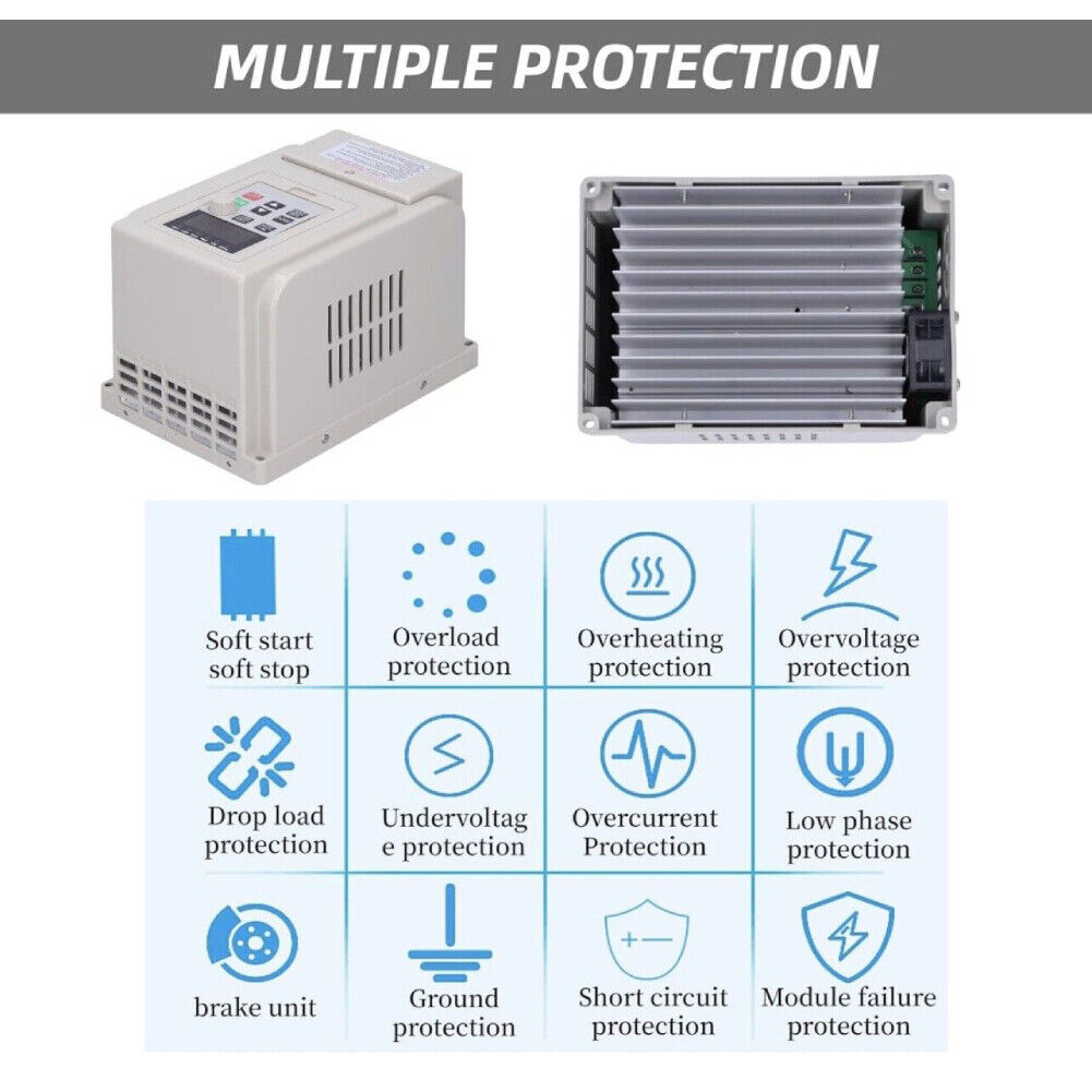 new 1.5KW 220V Variable Frequency Inverter Motor Drive CNC VFD VSD Single To 3 Phase koeek - KOEEK