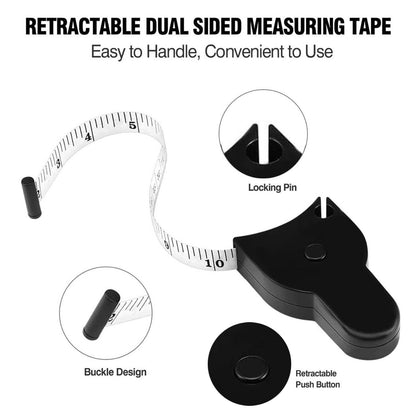 1.5m Automatic Telescopic Tape Body Leg Tailor Measure Waist Arm Measuring