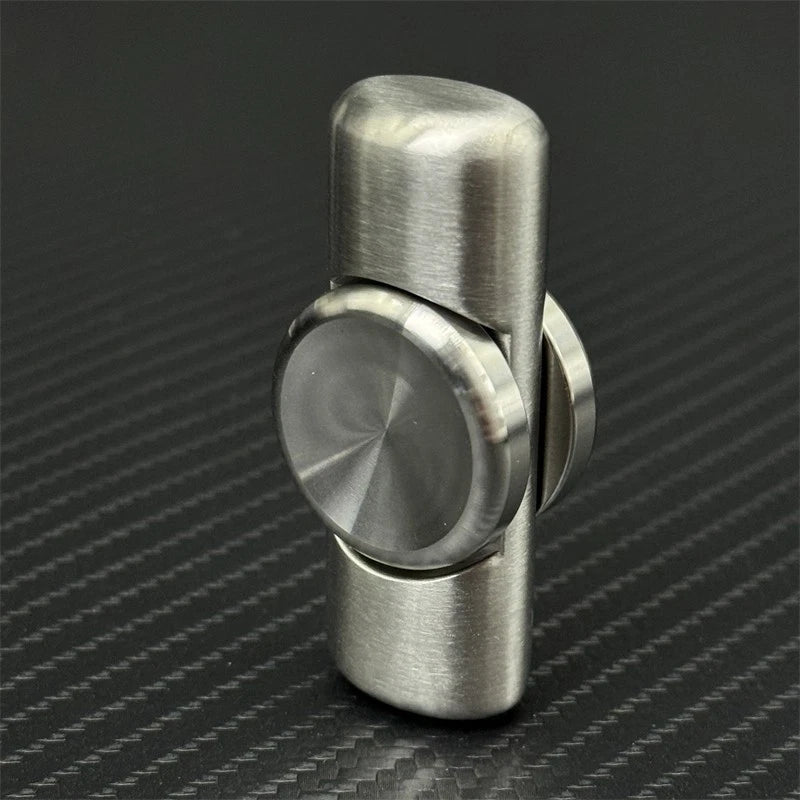 Stainless Steel Brushed Craft Fidget Spinner Fashion EDC Hand Spinner 07FC0E-D4 - KOEEK