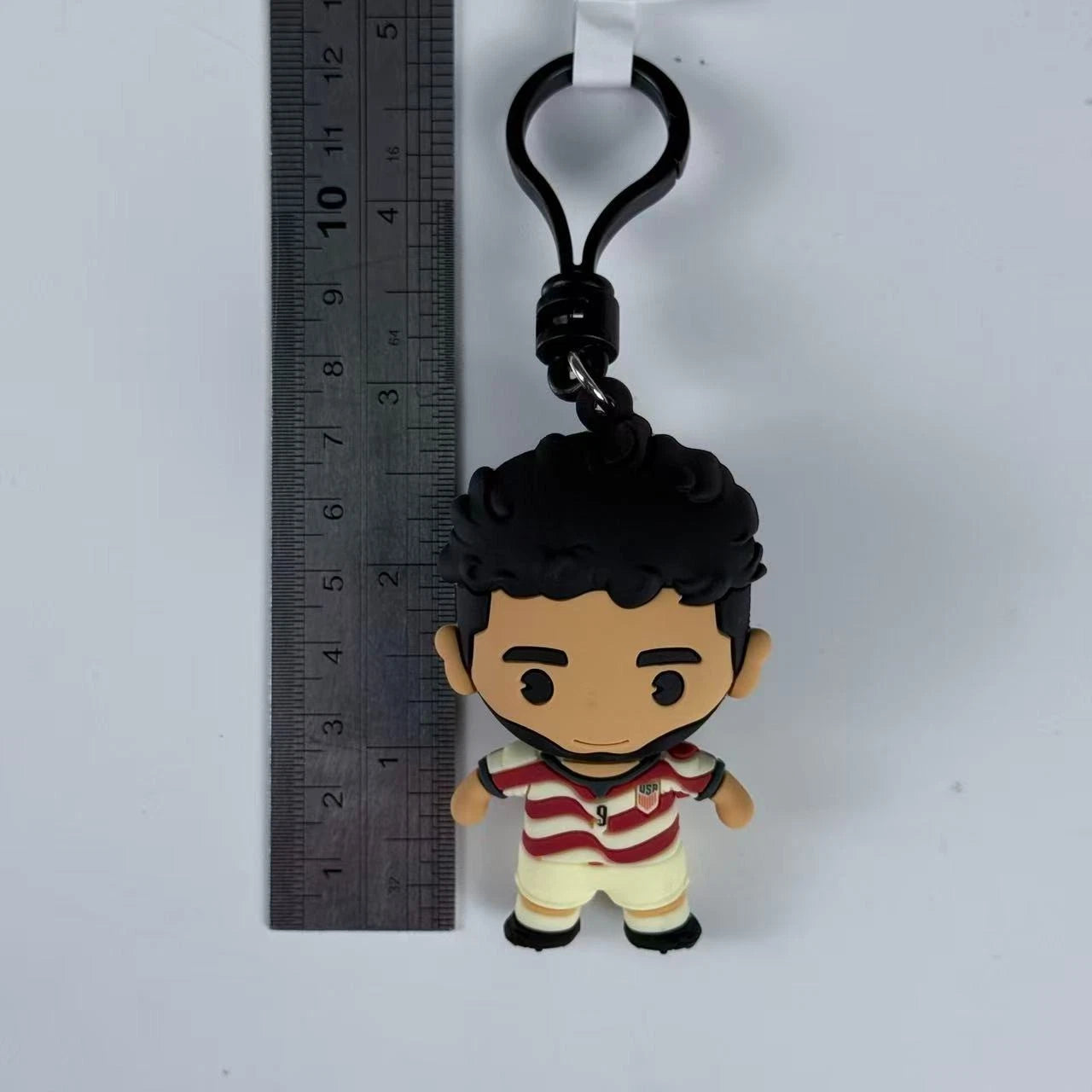 2026 Ricardo Pepi #9 USMNT Soccer Team 3D Vinyl Bag Clip Collectible Keychain 07FC0E-D4 - KOEEK