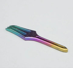 Titanium Alloy Fork Small Harpoon Crowbar Pry Bar keychain EDC Tool Pendant Gift 07FC0E-D4 - KOEEK