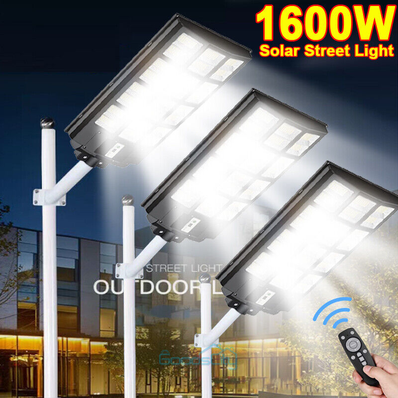 nye 1600W Solar Street Lights Commercial 7500K for Basketball Court Road Playground