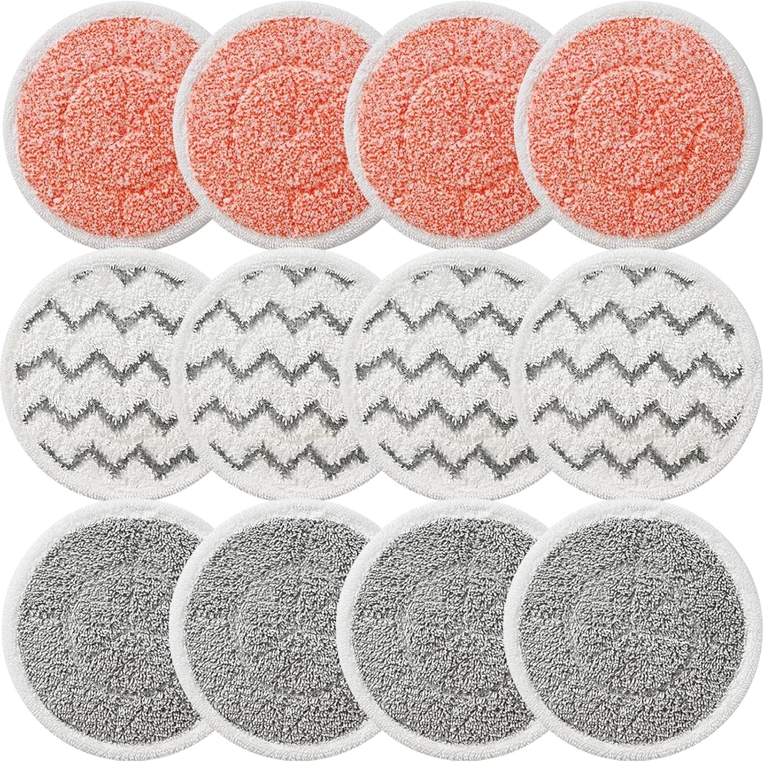 Rotating mop replacement pads, 12-pack. 07FC0E-D4 - KOEEK