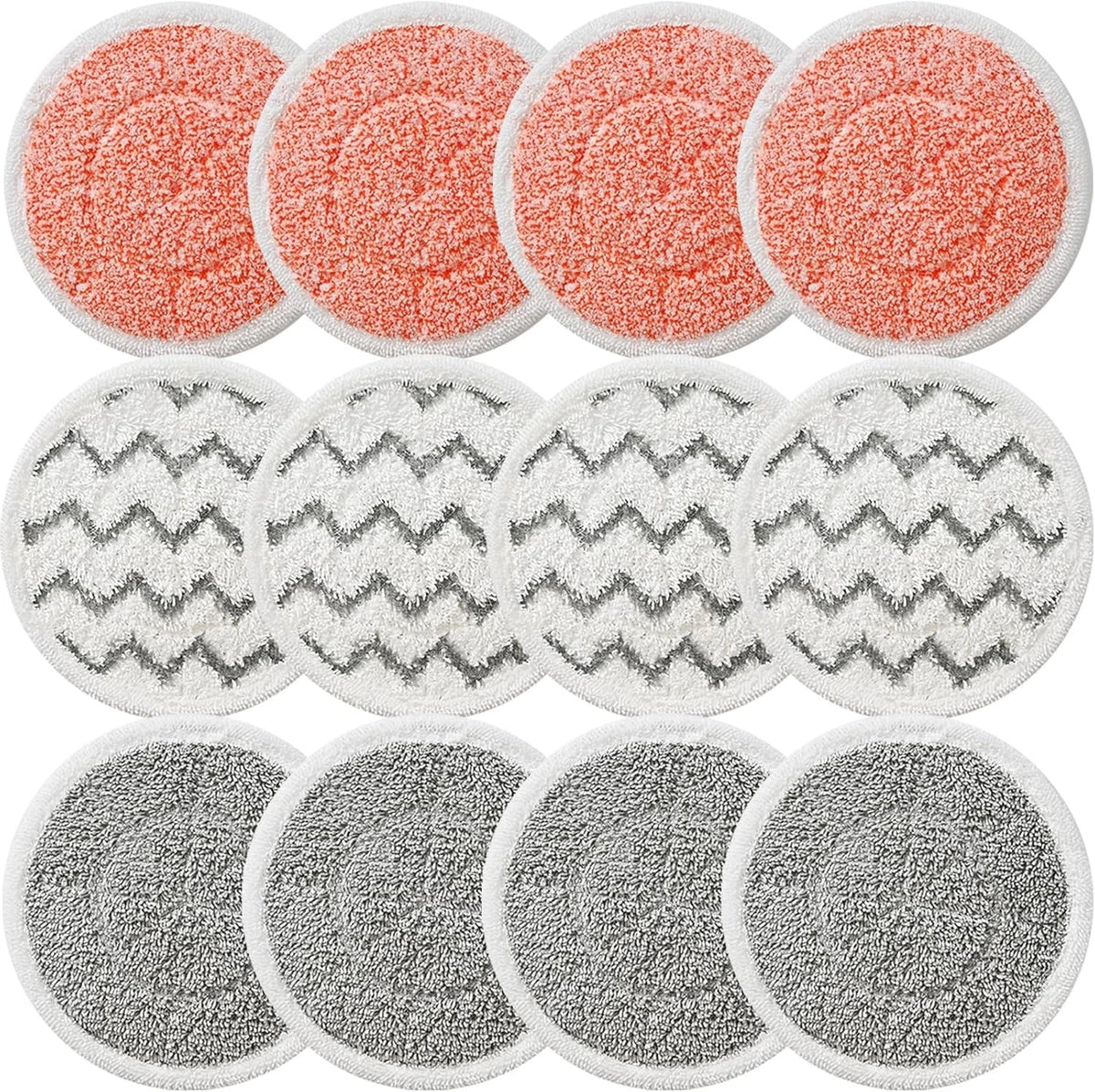 Rotating mop replacement pads, 12-pack. 07FC0E-D4 - KOEEK