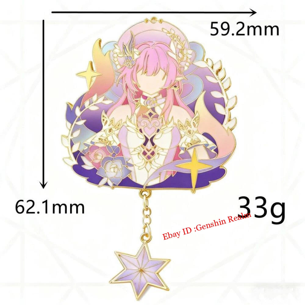 Anime Honkai：Star Rail Cyrene Badge Decor Brooch Backpack Pendant Gift 07FC0E-D4 - KOEEK