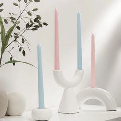 Pink Taper Candles 10'' Valentines Baby Pink Blush Candle Sticks Set of 4 | 07FC0E-D4 - KOEEK
