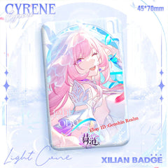 2Pcs/Set Anime Honkai: Star Rail Cyrene Figure Badge Decor Backpack Pendant Gift 07FC0E-D4 - KOEEK