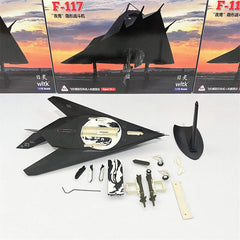 1/72 F117 Nighthawk Stealth Attack Aircraft Fighter Diecast Model Toy IN Box 07FC0E-D4 - KOEEK