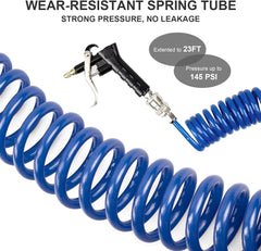 new Blue Heavy Duty Truck Air Duster Blow Gun Cleaning with 23FT Meter Long Coil... 07FC0E-D4 - KOEEK