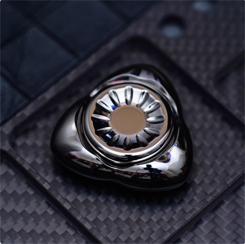 Cool Triangle EDC Hand Spinner Metal Fidget Spinner Stress Relief Relaxation Toy 07FC0E-D4 - KOEEK