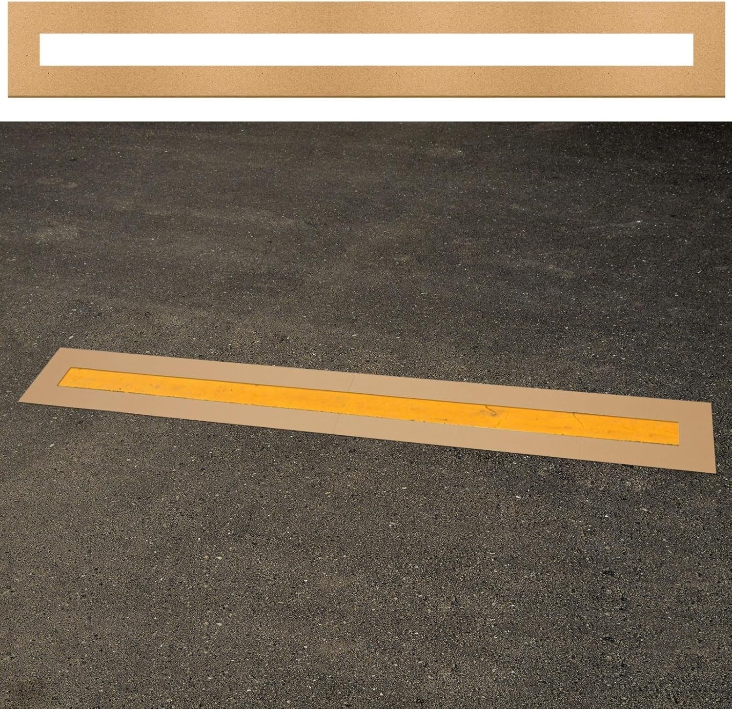 new Fulmoon 4 x 84 Inch Parking Lot Line Stencil Pavement Straight Stencil... FULMOON - KOEEK