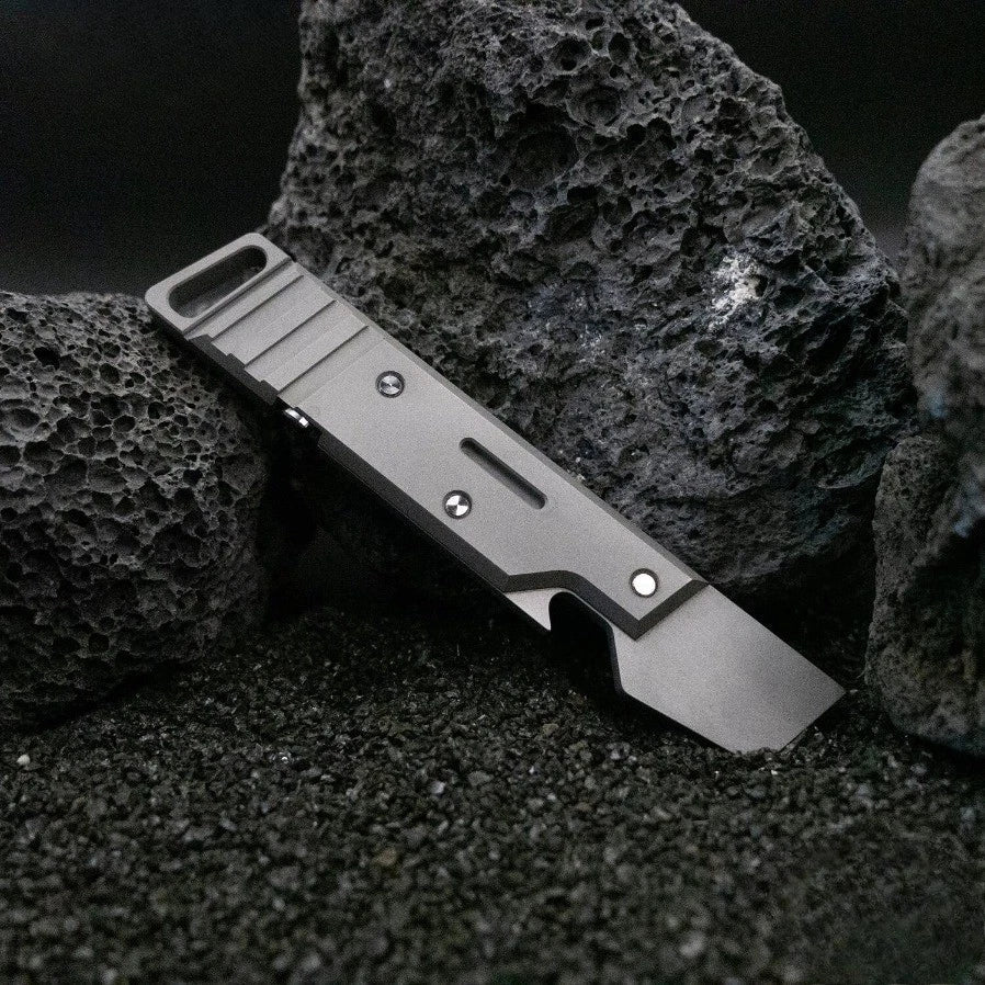 TC4 Titanium Alloy Pry Bar EDC Tool with Window Breaker 07FC0E-D4 - KOEEK