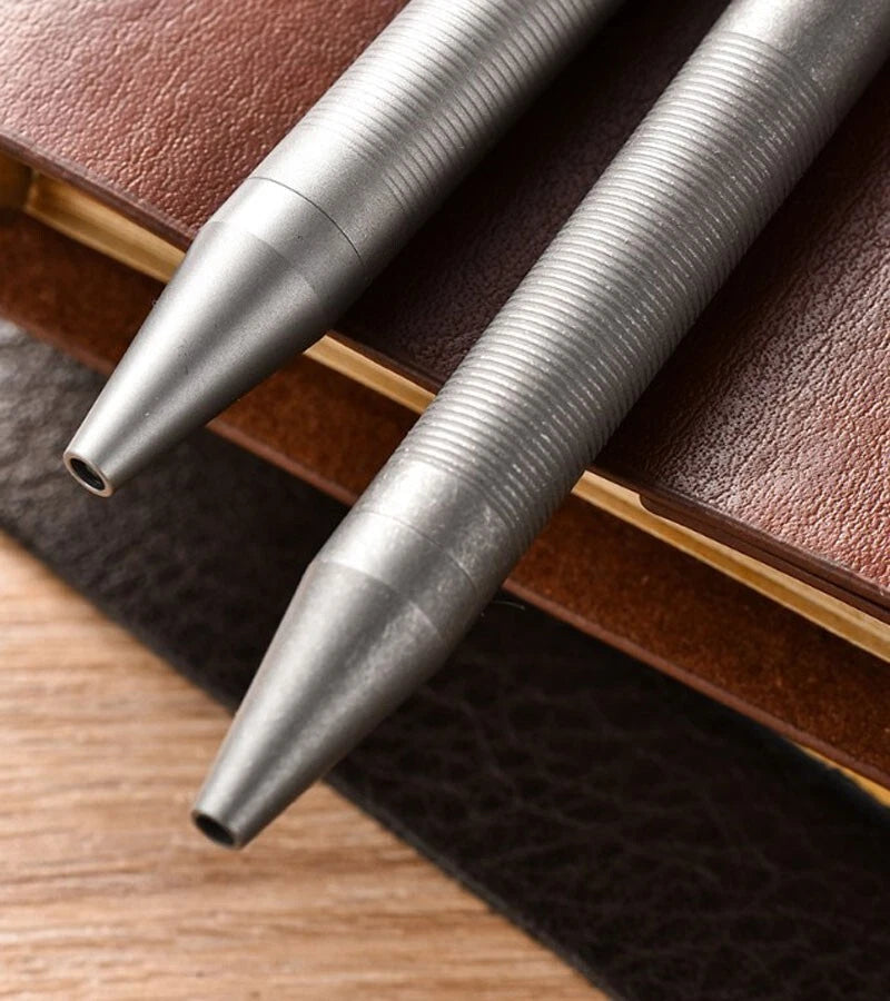 Titanium Alloy Pocket Ball Pen Signature Tactical EDC Pen G2 Refill 07FC0E-D4 - KOEEK