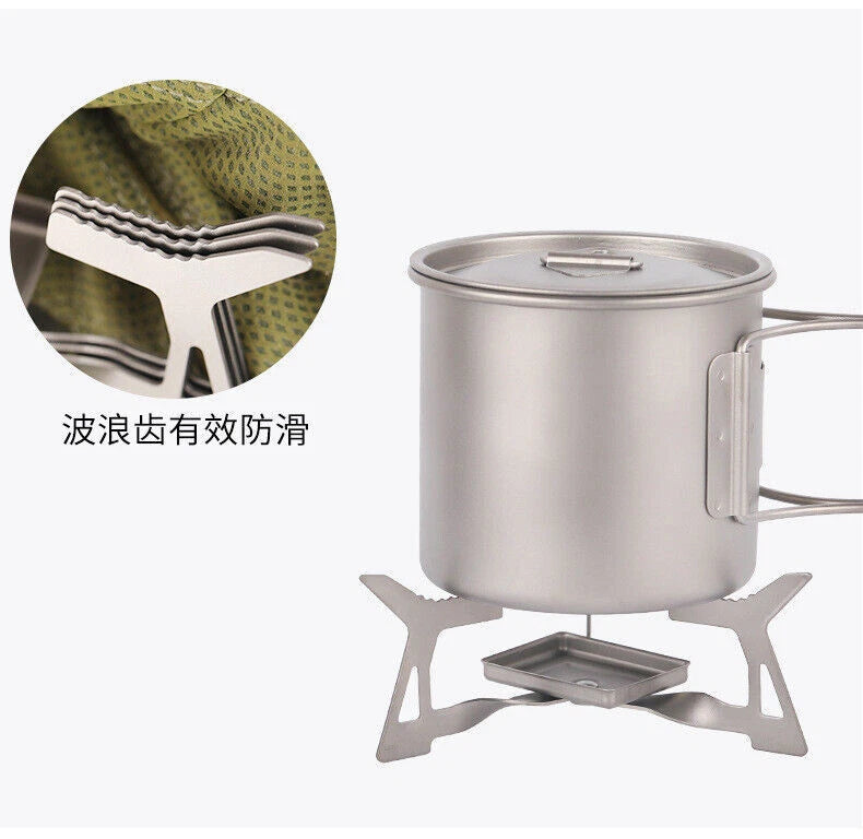 Outdoor Pure Titanium Solid Alcohol Furnace Folding Integrated Triangle Furnace 07FC0E-D4 - KOEEK
