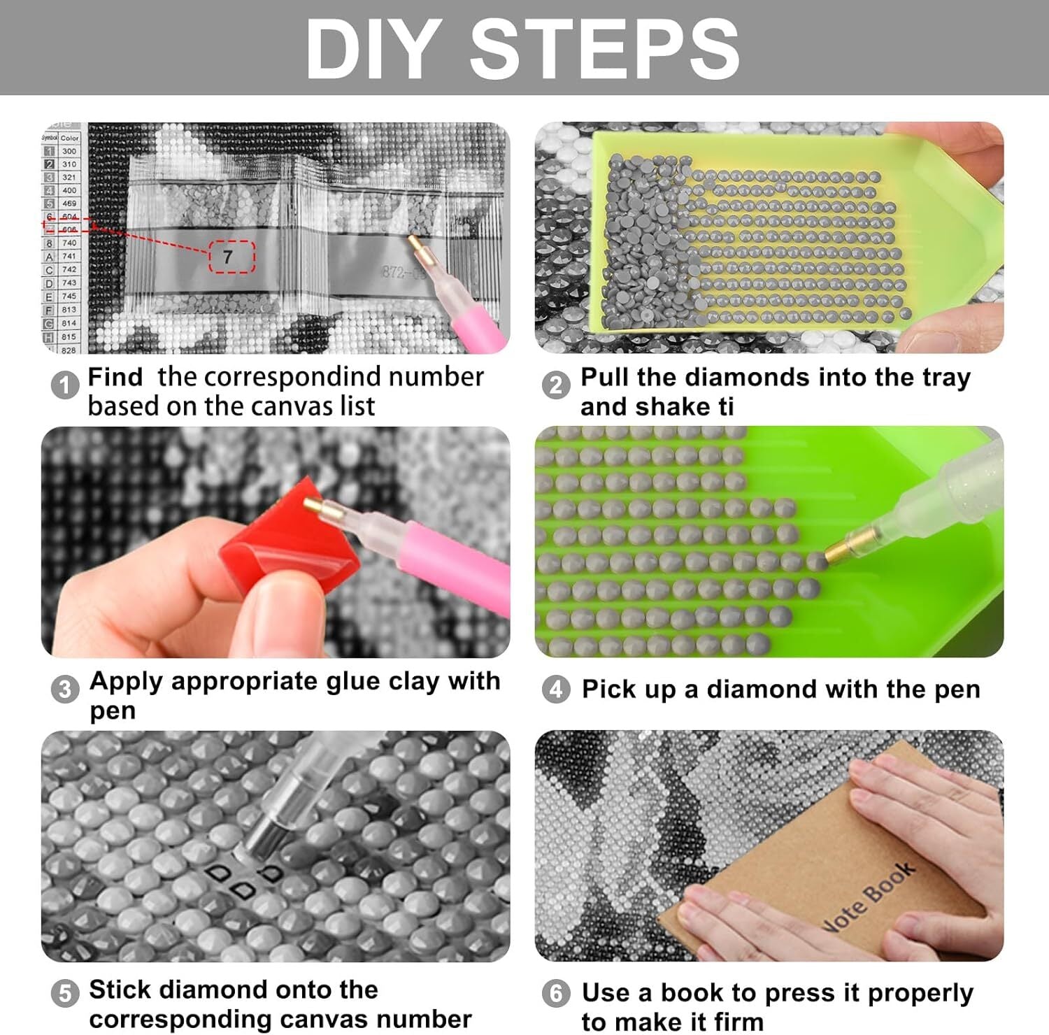 new SENQAO Tiger Diamond Painting Kits for Adults, Full Drill Dots tiger