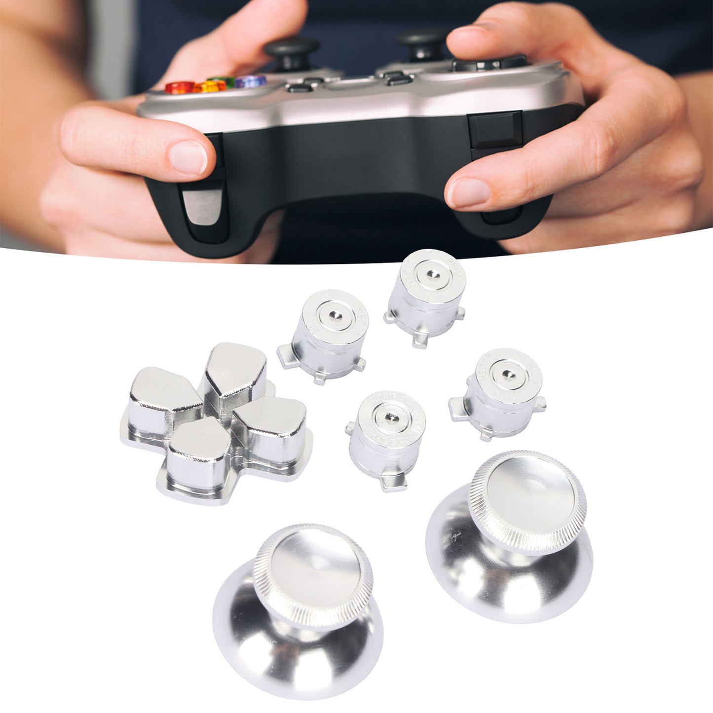 new Controller Button Joystick Key Sturdy Controller Metal Buttons Reducing Fatigue koeek - KOEEK