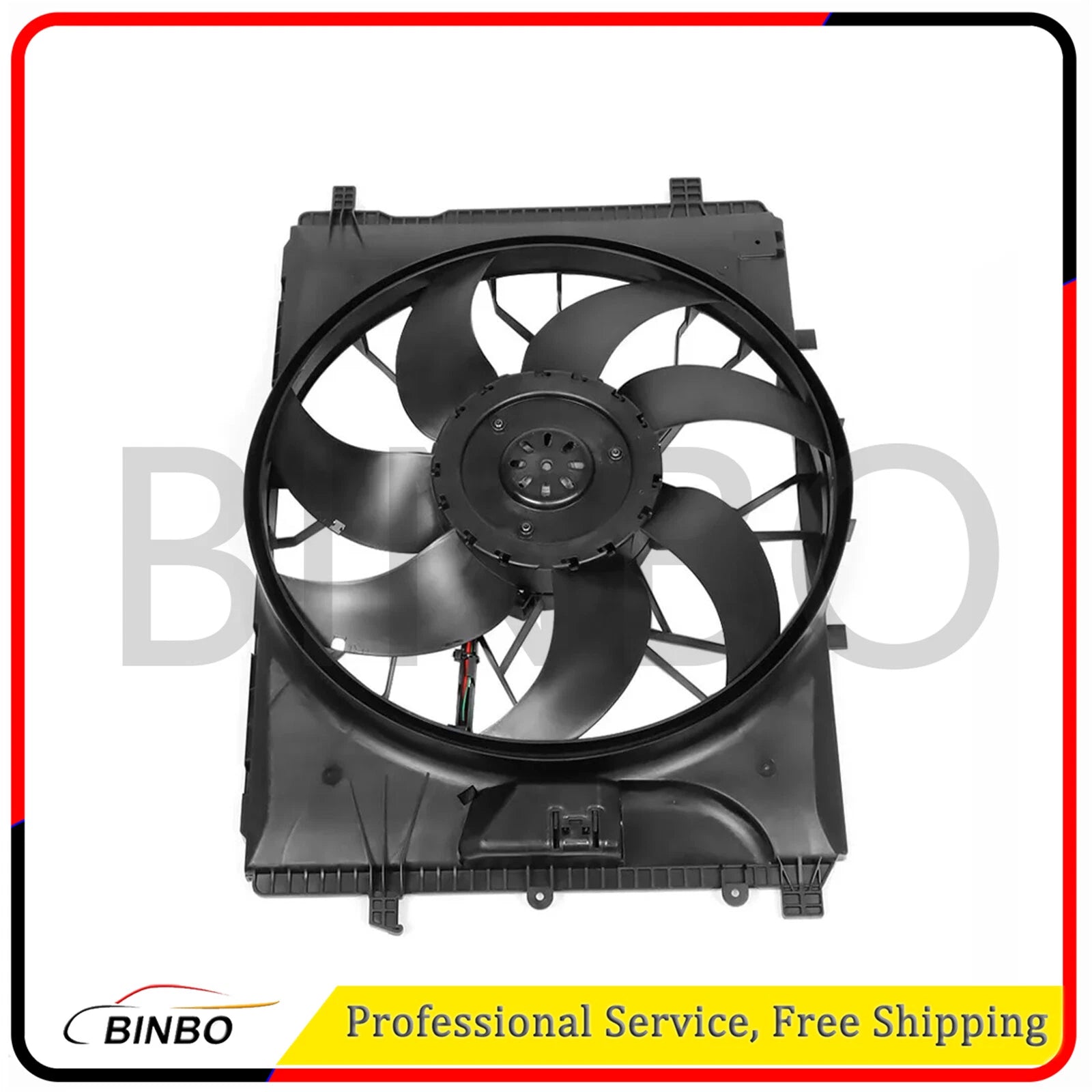 For Mercedes W204 C250 C350 W212 E350 GLK350 2045000293 Radiator Cooling Fan 07FC0E-D4 - KOEEK