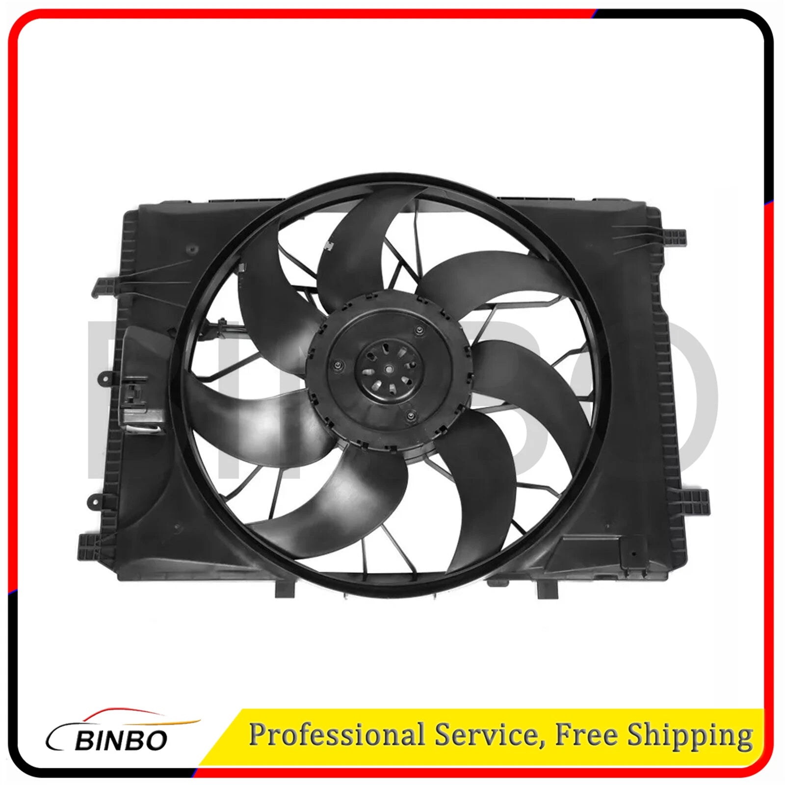 For Mercedes W204 C250 C350 W212 E350 GLK350 2045000293 Radiator Cooling Fan 07FC0E-D4 - KOEEK
