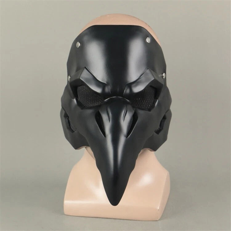 Overwatch OW Doctor Black Crow Mask Half Face Mask Cosplay Mouth Mask Soft PVC 07FC0E-D4 - KOEEK
