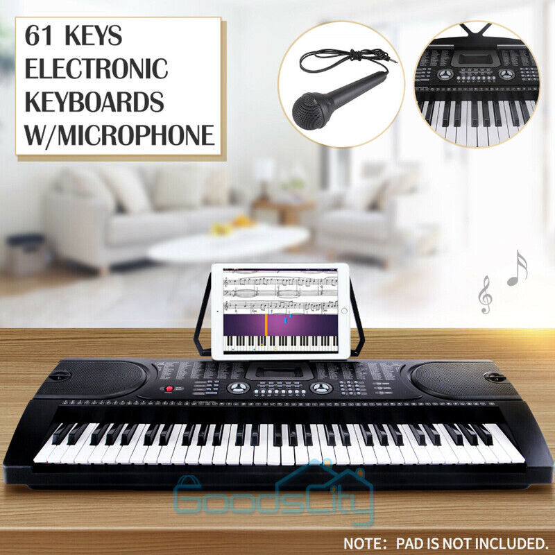 ny 61 tangenter musikk elektronisk keyboard Elektrisk digitalt piano orgelstativ og mikrofon