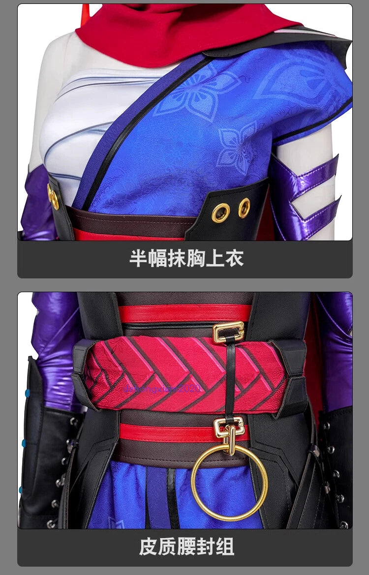 Game Marvel Rivals Psylocke Cosplay Costume Outfit Full Set Dress Suit Halloween 07FC0E-D4 - KOEEK