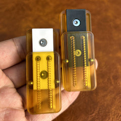 PEI Fidget Slider Ding Ding Clicker Haptic Toy Mechanical push Card Pocket EDC 07FC0E-D4 - KOEEK