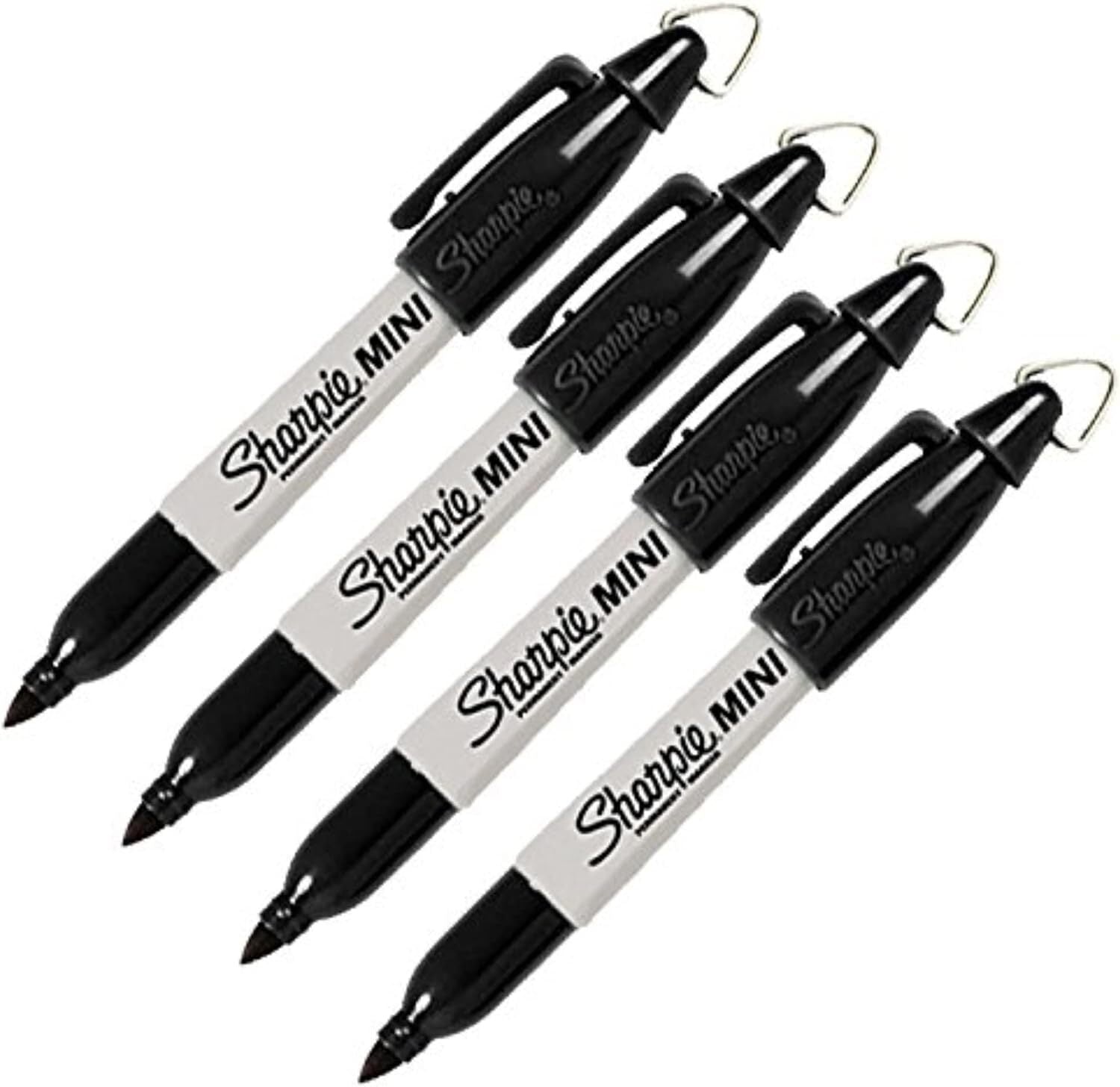 new Sharpie Mini Permanent Markers, Fine Point, 1 Count (Pack of 4), Black SHARPIE - KOEEK