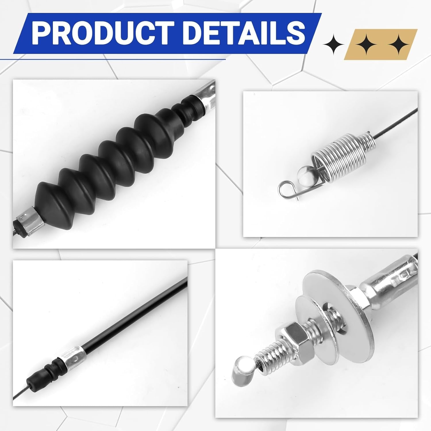 new Drive-up Golf Cart Governor and Accelerator Cable Kit for Club Car DS black DRIVE-UP - KOEEK
