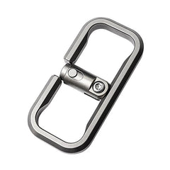EDC Titanium Alloy Press Lock Creative Keychain Portable Hang Buckle for Gift 07FC0E-D4 - KOEEK