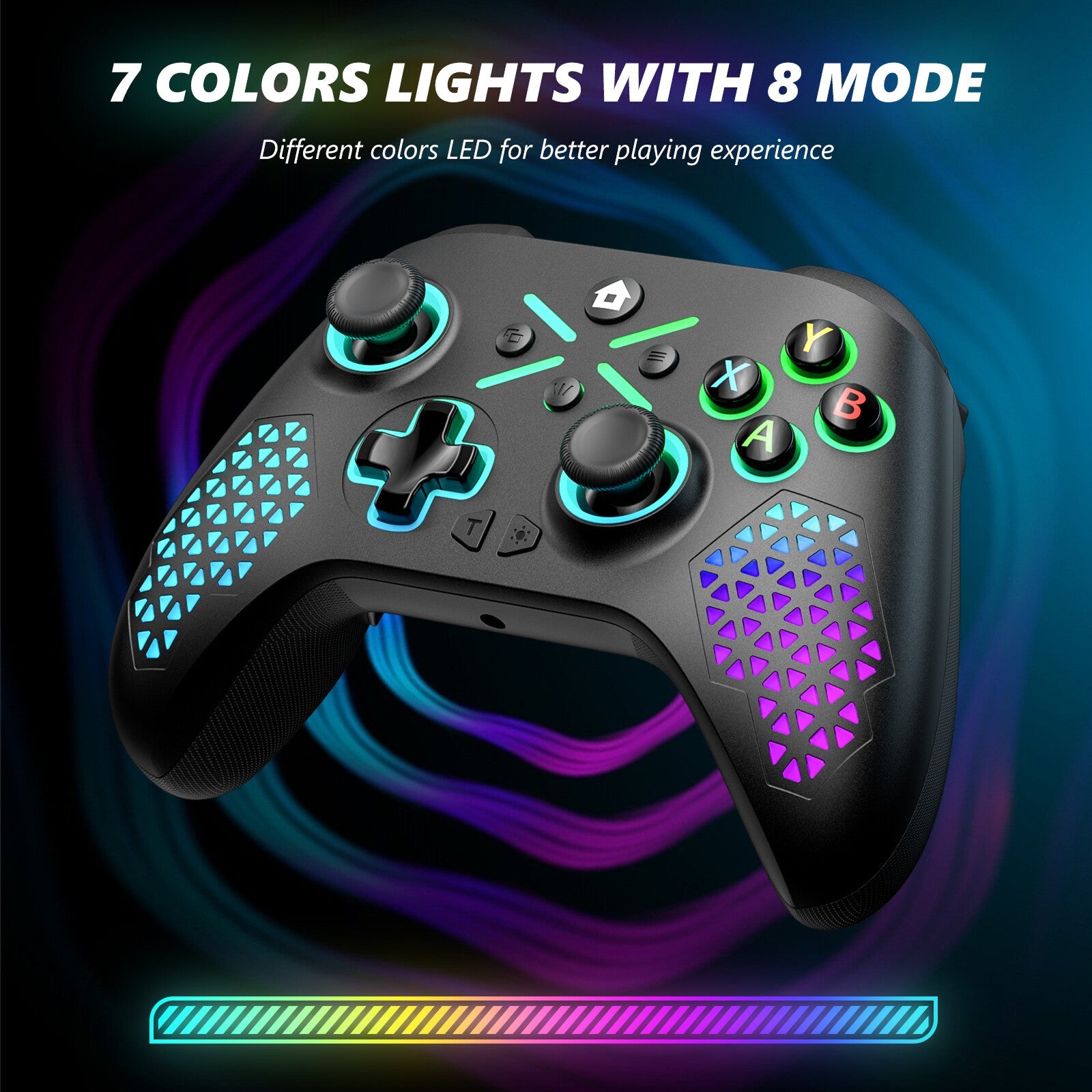 Wireless RGB Light Controller For Xbox Series X|S Xbox One, PC Christmas Gift 07FC0E-D4 - KOEEK