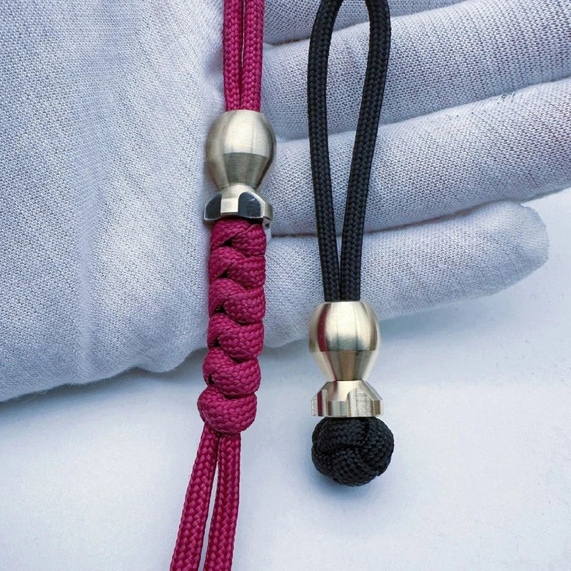 2pcs Brass Bomb Shape Bead Knife Paracord Lanyard EDC Beads Bracelet DIY Beads 07FC0E-D4 - KOEEK