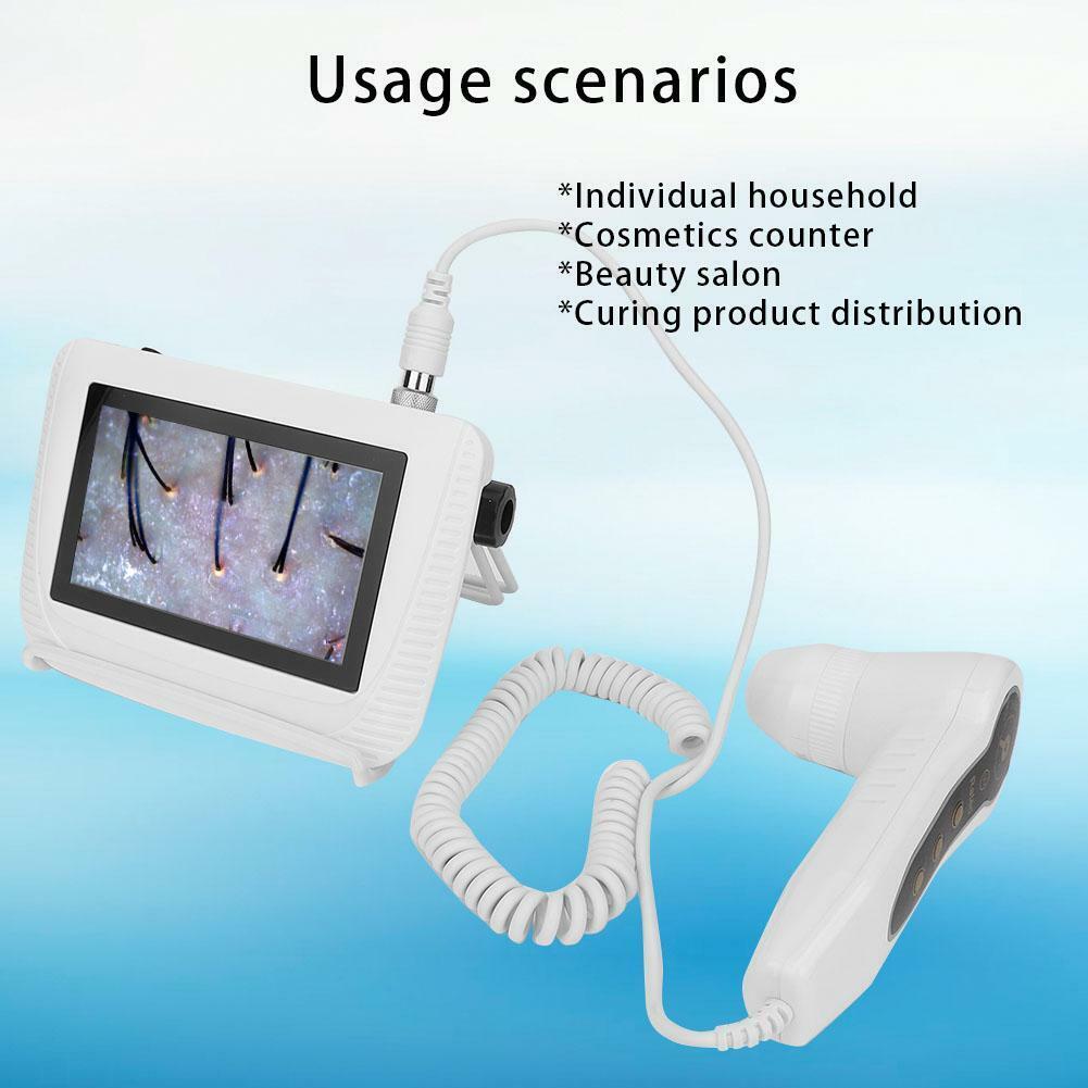 new 5-200X Digital Skin Hair Follicle Scalp Detector Microscope Skin Analyser Tester koeek - KOEEK