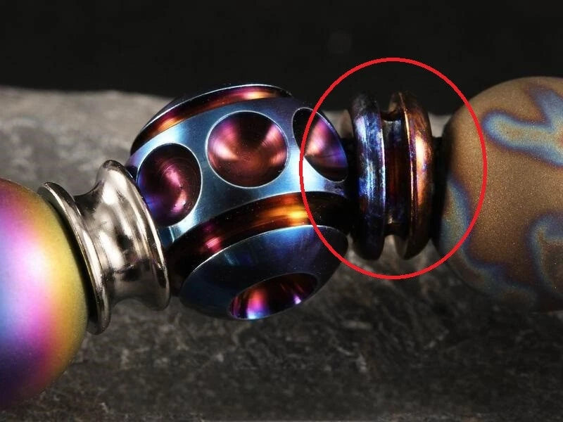 1PC Titanium PEI Zirconium Alloy Spacer Bead jewelry Bracelet Necklace Making-* 07FC0E-D4 - KOEEK