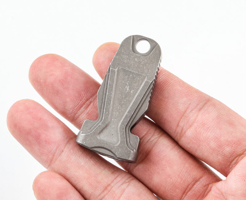 Titanium Alloy Twin Tubes Safety Whistle SOS High Frequency outdoor Survival EDC 07FC0E-D4 - KOEEK