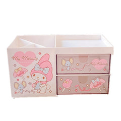 My Melody Desk Jewelry Storage Box Organizer Case Stationery Pen Holder White 07FC0E-D4 - KOEEK