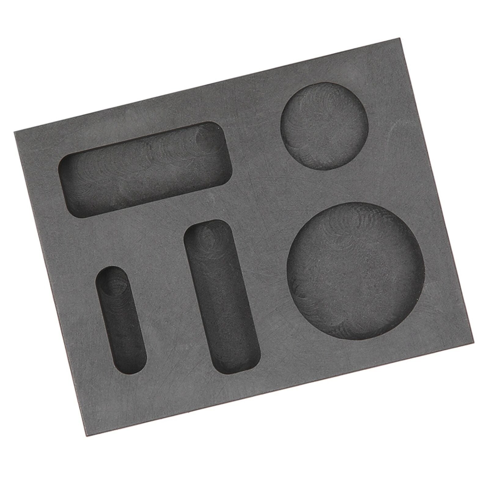 new 5 Grooves Graphite Ingot Melting Casting Refining Scrap Combo Crucible Mold MNS koeek - KOEEK