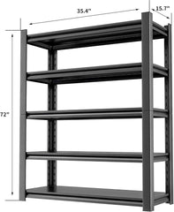 new Storage Shelves Garage Shelving Heavy Duty - 72''H 16"D x36"W x72"H 07FC0E-D4 - KOEEK