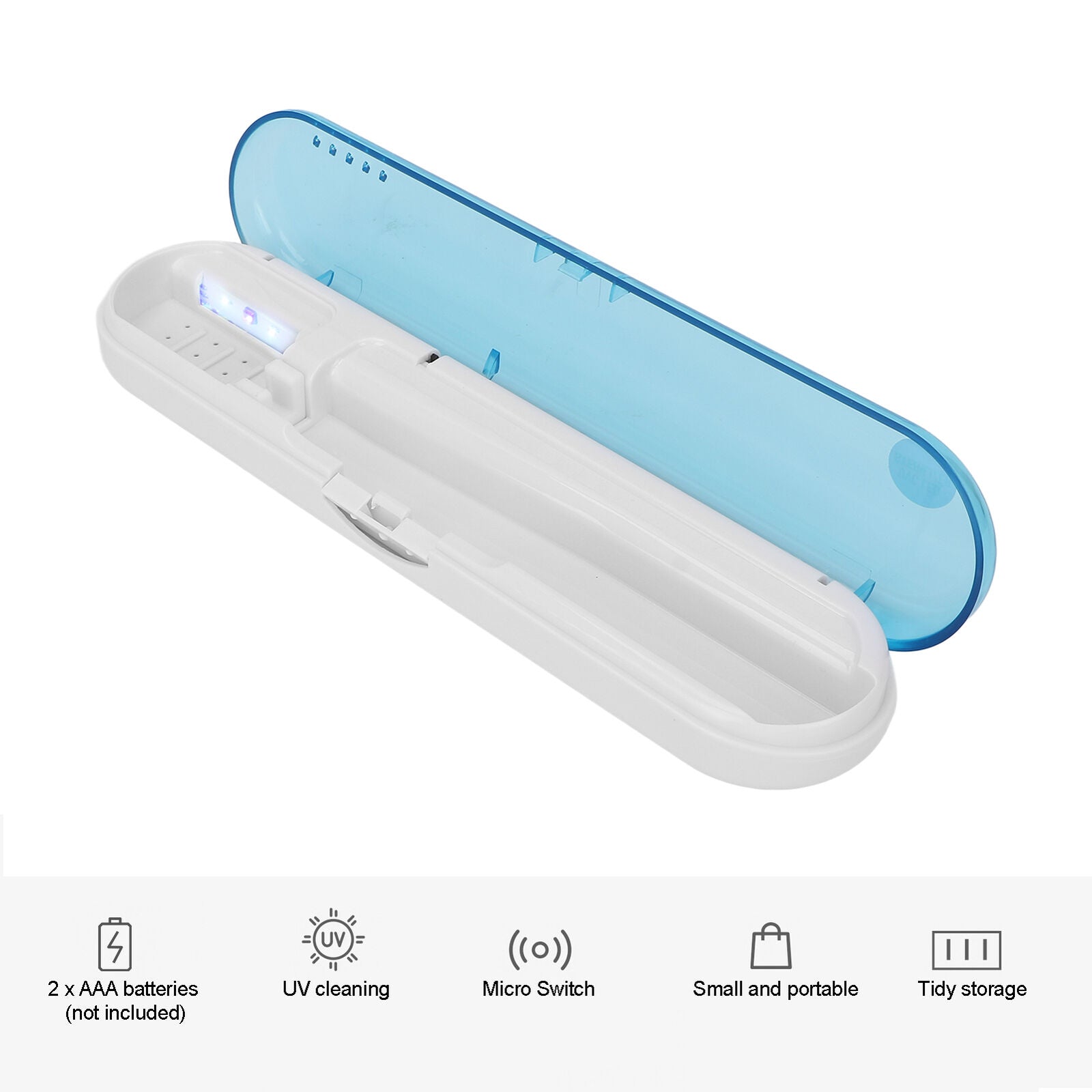 new UVC LED Toothbrush Cleaning Box Professional Home Travel Portable Toothbrush ABE koeek - KOEEK